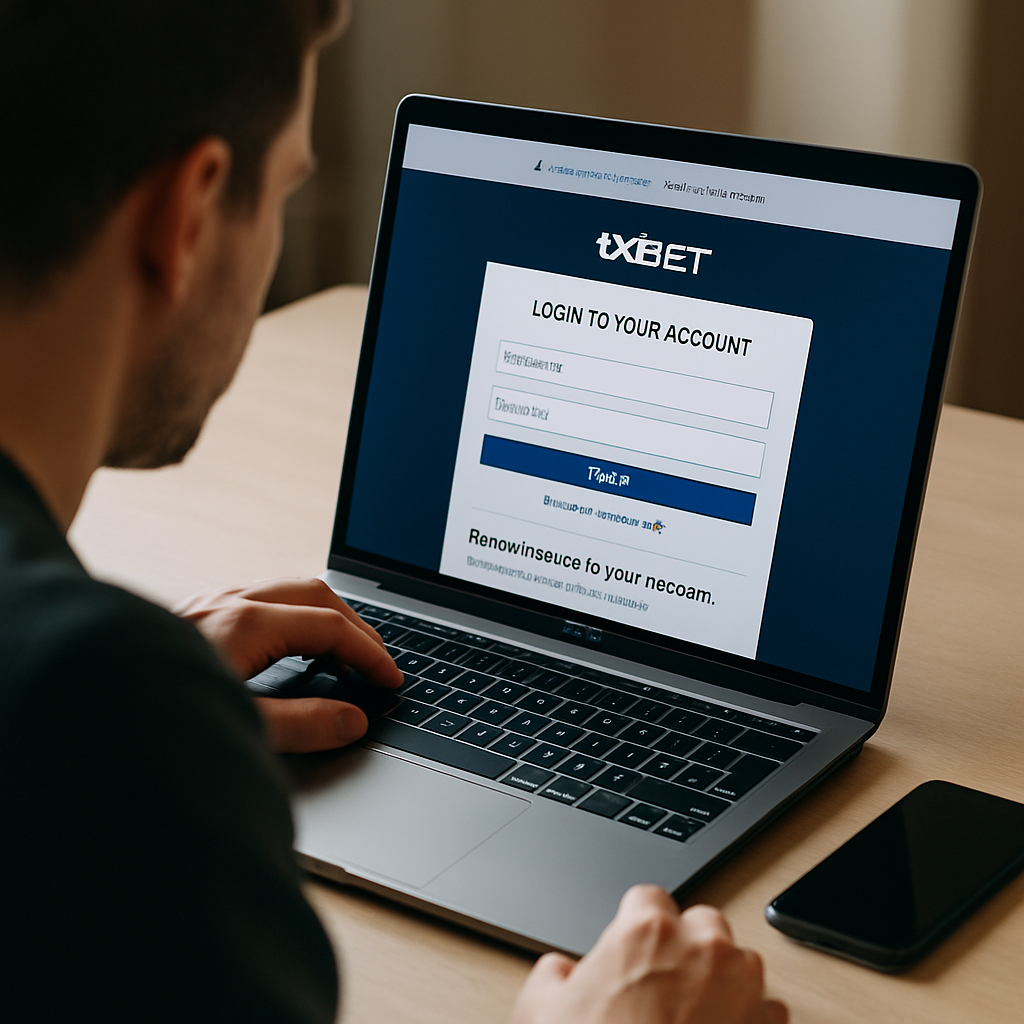 An adult calmly checks an official account recovery page on a laptop after a