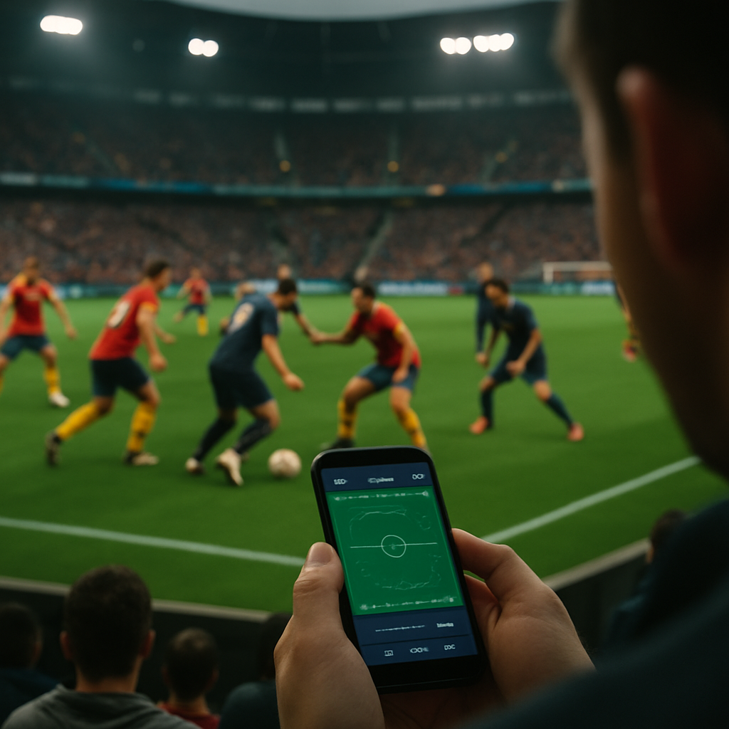 In the opening minutes of a football match, one team presses while its opponents